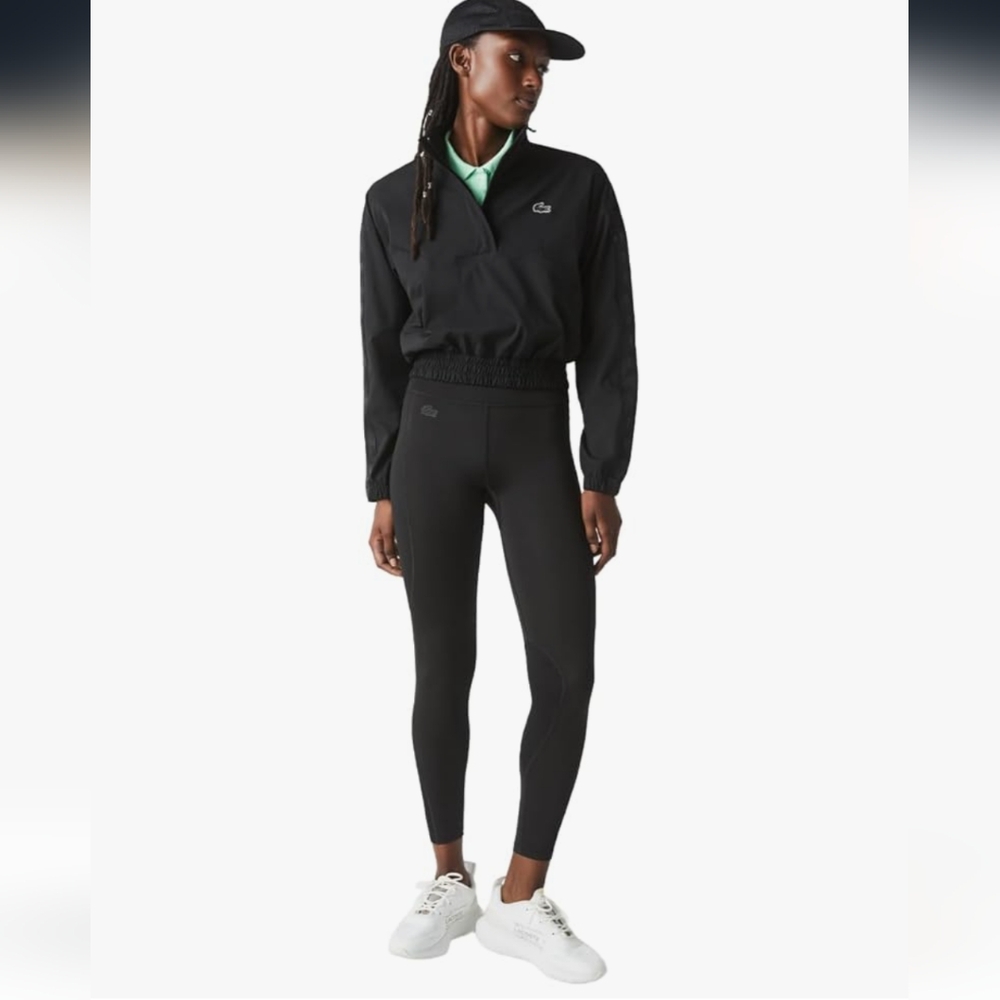 LACOSTE | Women's Authentic Black Active High-Waisted Tight Fit Leggings NWOT
